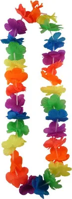 Produktbild von Neon Blüten Hawaiikette