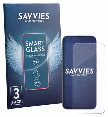 Produktbild von 3x Savvies Schutzglas Folie für realme Narzo 100 Lite 5G 9H Panzer Schutzfolie Glas Displayschutz klar transparent