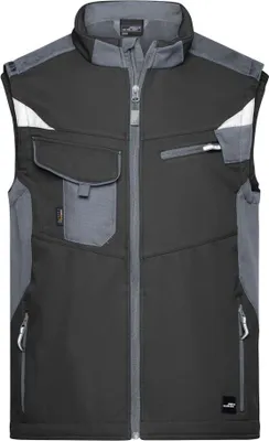 Produktbild von Workwear Softshell Vest - STRONG - black/carbon, Gr. 3XL