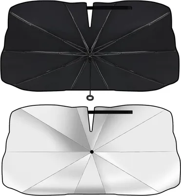 Imagen del producto de Parasol plegable para automóvil, con protección UV, de 140x79 cm, para el parabrisas