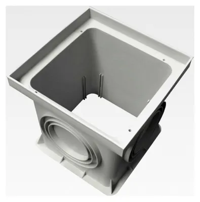 Produktbild von Einlaufschacht ohne Boden 200x200mm Schachtaufsatz Hofablauf Bodenablauf Revisionsschacht