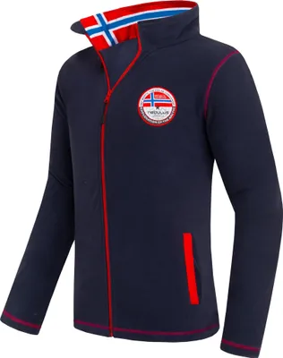 Produktbild von Nebulus Fleecejacke ORDI Herren, warme Fleece Jacke, mit langem Full-Zip Reißverschluss, P5421 - Herren, navy, L