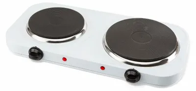 Obrázok produktu pre Elektrický varič s výkonom 1000/2000 W s automatickým termostatom a 2 platňami s priemerom 15,5 cm