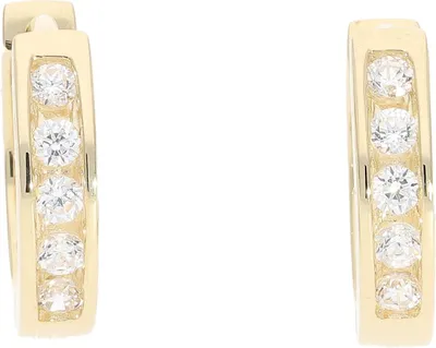 Produktbild von Damen Creolen 585 Gold JL10-06-3872 Zirkonia klein