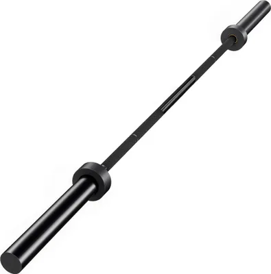 Image de Barre d'haltères olympique, 180 cm, acier, capacité 200 kg, noire