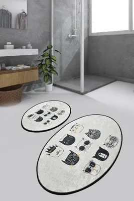 Zdjęcie produktu dla Mijolnir, Cutie- CHL2492, czarny, biały, mata łazienkowa, 700 gr/m², 100% mikropoliamid
