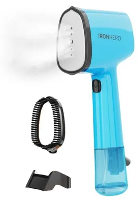 Zdjęcie produktu dla Cecotec IronHero V-1500, Ręczny parowiec do ubrań, 0,5 min, Turkusowy, Przyciski, 25 g/min, Aluminium