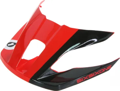 Produktbild von SixSixOne Helmschirm EVO AM , Rot Schwarz