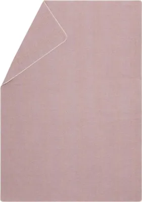 A folded blanket is shown from a top-down perspective.