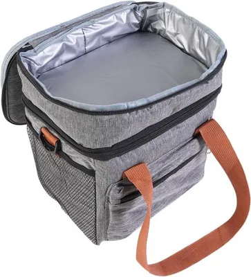 Große isolierte Lunchtasche mit 3 Schichten Isolierung, wasserabweisend und tragbar für optimale Kühlung