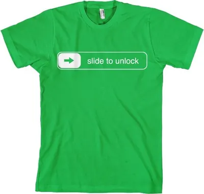 Produktbild von Slide To Unlock T-Shirt - Medium - Green