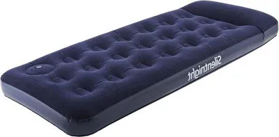 Produktbild von Famanu Luftbett Deluxe mit integrierter Fußpumpe - Blau