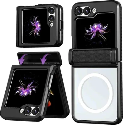Zdjęcie produktu dla imoshion Rugged Backcover z MagSafe dla Samsung Galaxy Z Flip 6 - Czarny