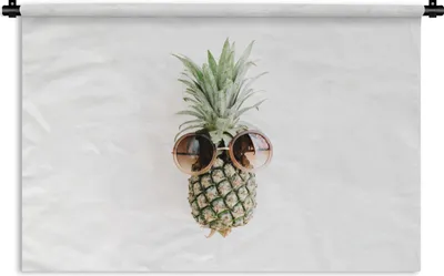 Produktbild von MuchoWow® Wandteppich Wandbehang Ananas - Sonnenbrille - Tropisch 150x100 cm Tapisserie Dekoration Wandtuch - Waschbar - Tapisserien - Wand-Decke