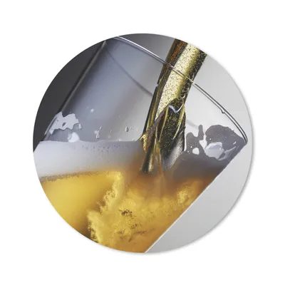 Produktbild von MuchoWow® Mauspad Mousepad Bier vom Fass auf dunklem Hintergrund 20x20 cm - Mousepads - Maus Mat - Pad - Mausunterlage - Schreibtischmatte
