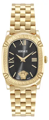 Produktbild von Versace VE1B01425 Greca Couture schwarz gold Edelstahl Armband Uhr Damen NEU