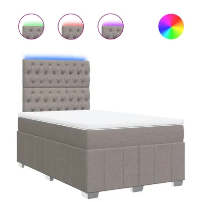 Obrázok produktu pre vidaXL Boxspring posteľ s matracom Taupe 120x200 cm Látka