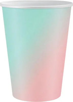 Imagen del producto de Vasos de papel degradados, 266 ml, paquete de 6 unidades - Godan
