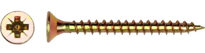 Produktbild von HOLZSCHRAUBE, GELB VERZINKT, 4,5 × 35 mm – 510 4,5 × 35K