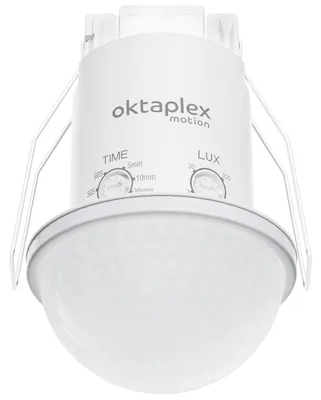 Productafbeelding van bewegingssensor 360 graden, inbouw, buiten, IP54, PIR-sensor, bereik 10 m, wit