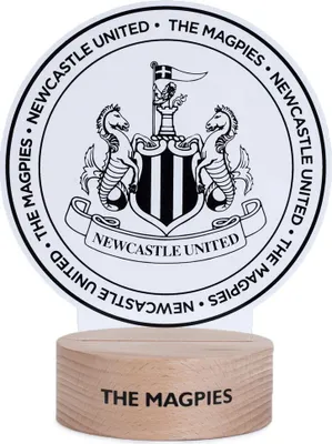 Produktbild von Newcastle United FC - LED lampa, Crest TA12645 (jedna velikost) (modrá/bílá/černá)