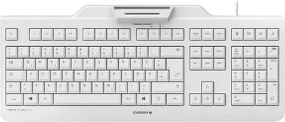 Obrázok produktu pre CHERRY JK-A0400EU-0, Plná veľkosť (100 %), Kábel, USB, Mechanický spínač kláves, QWERTY, Šedá