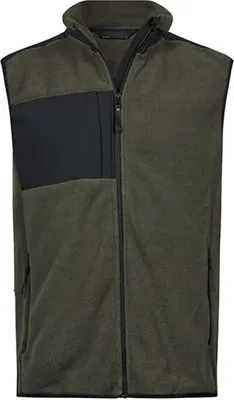 Produktbild von Tee Jays 9122 | Mountain Fleece Bodywarmer XS bis 3XL - Farbe: Deep Green/Black - Größe: L