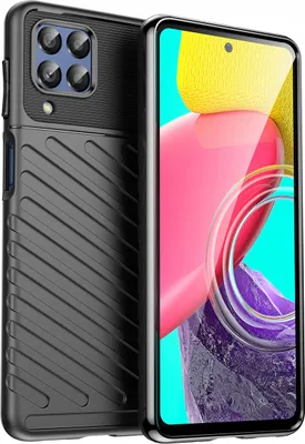Zdjęcie produktu dla Thunder Case elastyczne pancerne etui pokrowiec Samsung Galaxy M53 5G czarny