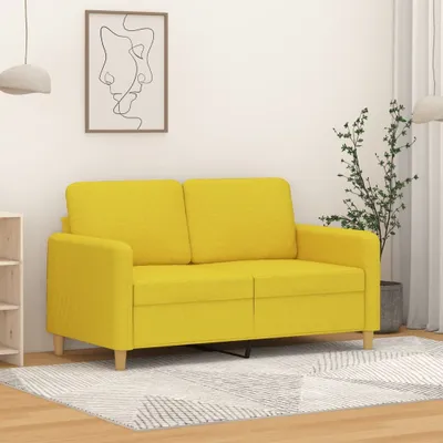 Produktbild von Design Möbel 2-Sitzer-Sofa Hellgelb 120 cm Stoff - 2024 Neu