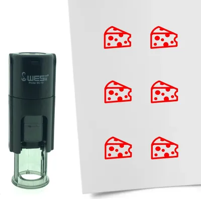 Obrázek produktu pro CombiCraft Stamp Cheese 10mm kulatý - červený inkoust