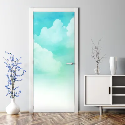 Produktbild von Dekorative selbstklebend Klebefolie Türtapete Türaufkleber Aufkleber Vögel und Rosa Rosen 70 x 200 cm