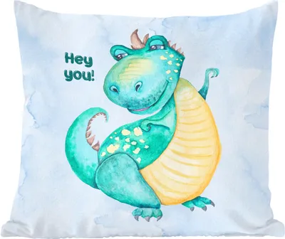 Produktbild von MuchoWow® Zierkissen Sofakissen Wohnzimmer Dekokissen 40x40 cm Dinosaurier - Zitate - Kinderzimmer - Jungen - Mädchen - Kinder - Foto Kissen - Schlafzimmer Dekoration