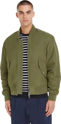 Produktbild von Tommy Hilfiger Herren Bomberjacke Authentic Bomber mit Reißverschluss, Grün (Uti