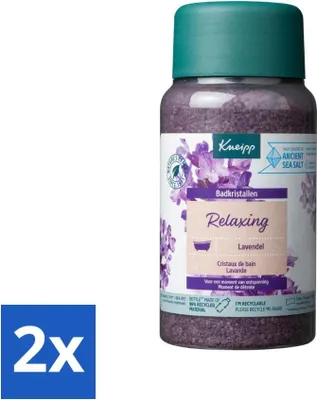 Zdjęcie produktu dla Kneipp - sól do kąpieli - kryształki do kąpieli - lawenda - 600 g - opakowanie ekonomiczne - 2 szt