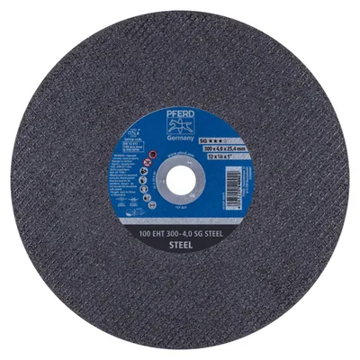 Productafbeelding van PFERD 100 EHT 300-4,0 SG, staal/25,4, Ocel, Litina, PFERD, 2,54 cm, 30 cm, 6400 omwentelingen/minuut, 20 stuks