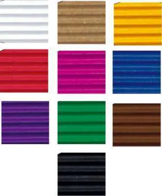 Produktbild von Bastelwellpappe, 50 x 70 cm, 50 Bogen in 10 Farben sort.