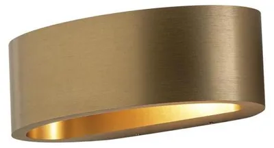 Immagine prodotto di LUNARIS Applique LED Biemissione 17,5W 3000K IP54 CRI90, Struttura in Metallo Oro, Dimmerabile a Taglio di Fase - Rossini Group