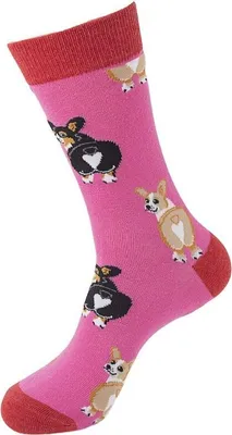 Produktbild von Musthaves - Socks / Socken Uni - Einheitsgröße Gr. 38 -45 - Corgi Love - Hunde