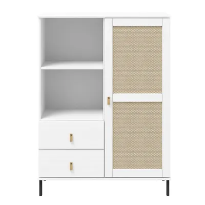 Produktbild von Woodroom Highboard Kiefer massiv lackiert 100x136x40 cm