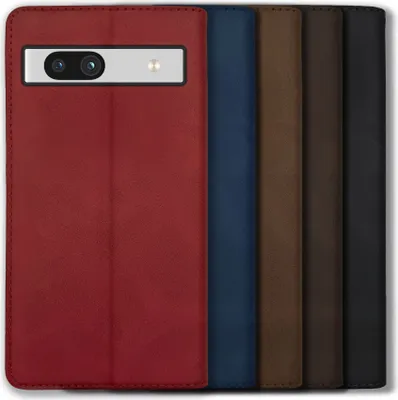 Produktbild von Bookstyle 'Premium' Schutzhülle Klapphülle Schutztasche Etui Cover für Google Pixel 7A - Schwarz