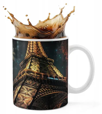 Image de Kubek Ceramiczny 330Ml Druk - Paryż Wieża Eiffla