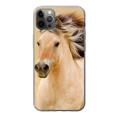 Produktbild von MuchoWow® Handyhülle Schutzhülle Hülle für iPhone 13 Pro Max Pferde - Tiere - Mähne - Porträt Silikon Softcase Handy Hülle - Mobiltelefon