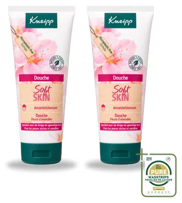 Imagen del producto de 2 unidades de gel de ducha nutritivo Kneipp con extracto de flor de almendro - 75 ml - Paquete de ahorro