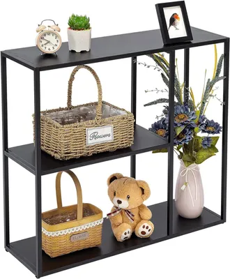 Immagine prodotto di Tavolino consolle con 3 ripiani, ideale per piccoli spazi, dimensioni 80x25x75 cm