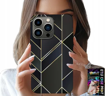 Immagine prodotto di Custodia Per Iphone 14 Pro - Cornici Dorate, Design Elegante + Vetro