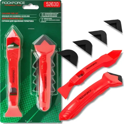 Immagine prodotto di ROCKFORCE Set di RASCHIETTI per rimuovere l'ECCEDENZA di silicone SIGILLANTE