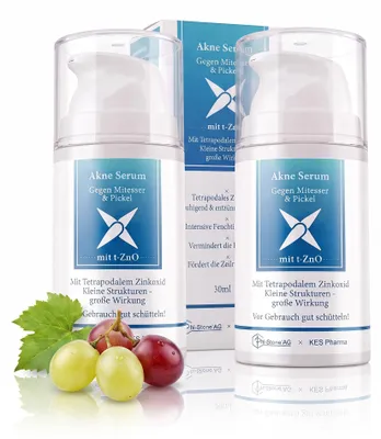 Produktbild von KES Pharma Akne-Serum mit tetrapodalem Zinkoxid (t-ZnO) 2x30 ml