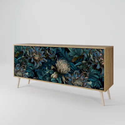 Immagine prodotto di Spacerebels cassettiera a 3 ante - credenza cassettiera - credenza alta - mobile armadio - soggiorno camera da letto - 57,5×164,5×42 (HxLxP)