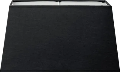 Produktbild von Home Sweet Home Lampenschirm aus Stoff Schwarz - 35 x 30 x 19 cm