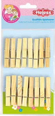 Produktbild von Heless Wasknijpers hout (16st.)
